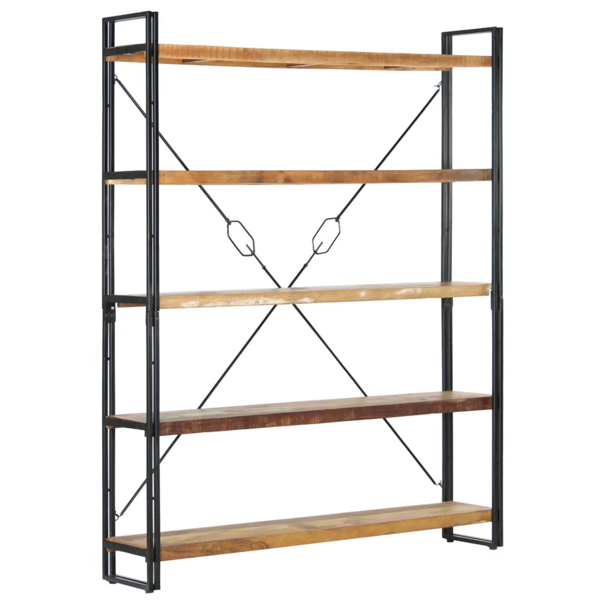 5-Tier Solid Reclaimed Wood Bookcase D7001