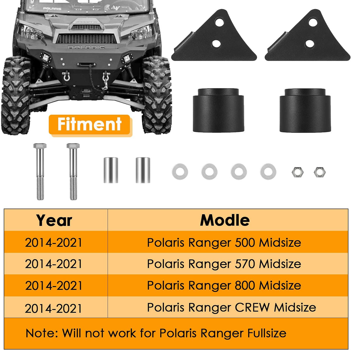 2.5'' Lift Kit UTV Front & Rear Suspension Pack of 2 S348626