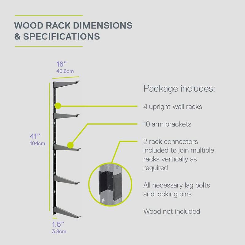Heavy Duty 5 Tier Steel Wall Rack O213