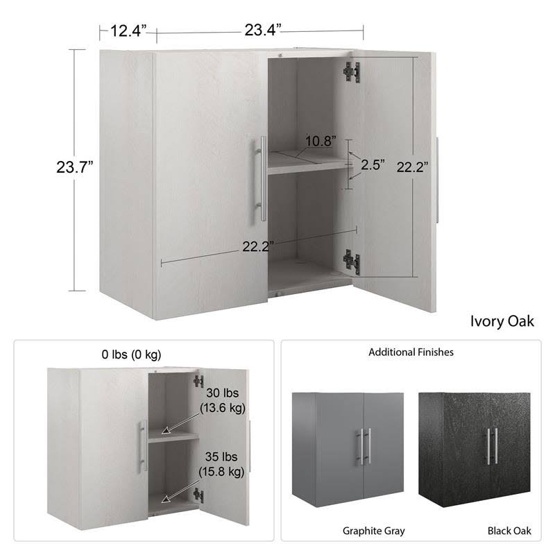 24x22 Wall Cabinet in Black Oak J61781