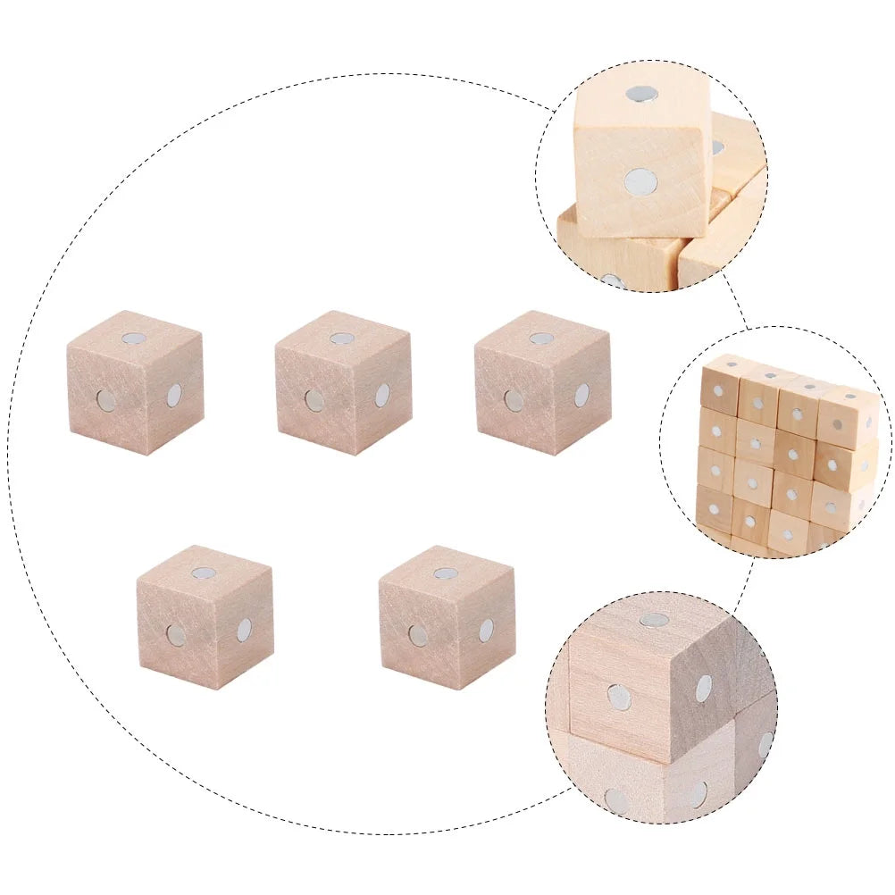 5 Pcs Magnetic Cube Building Blocks Toy A362673