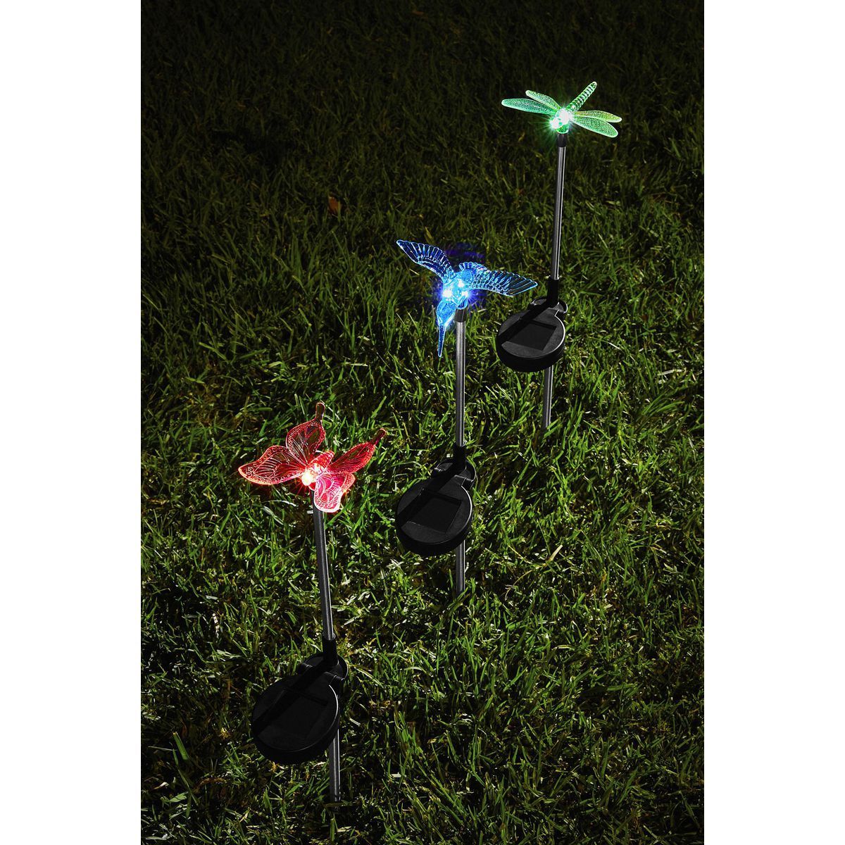 Solar LED Decorative Lights 3-Pack L668924