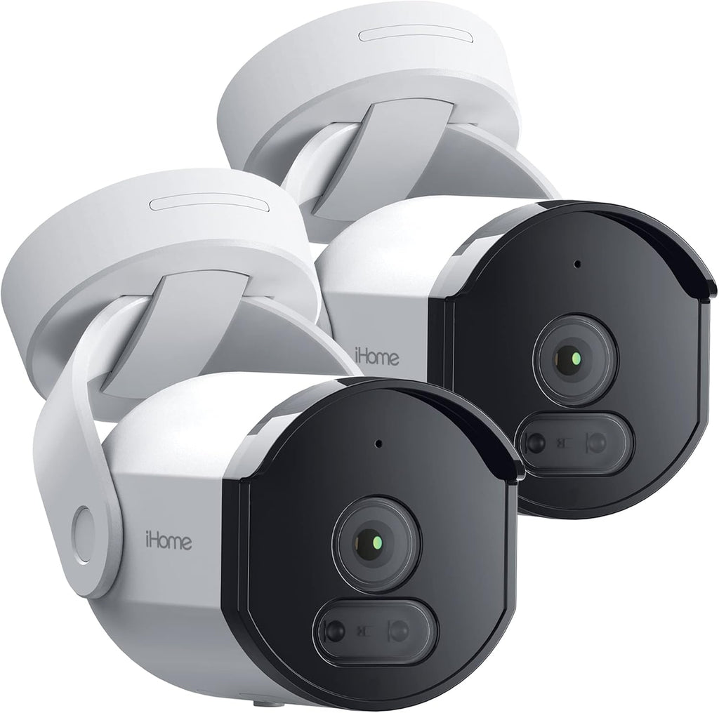 2 Pack 1080p HD IP65 Weatherproof Smart Outdoor Security Camera H3278