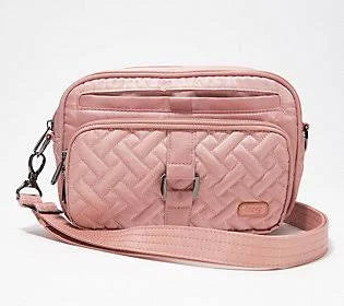 Blush Pink Convertible RFID Crossbody and Belt Bag A6260