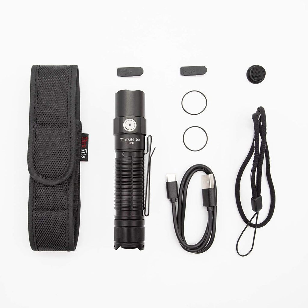 Black Rechargeable Tactical Flashlight N19988