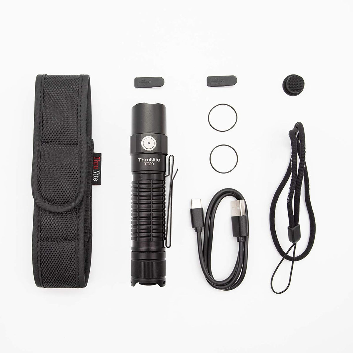 Black Rechargeable Tactical Flashlight N19988