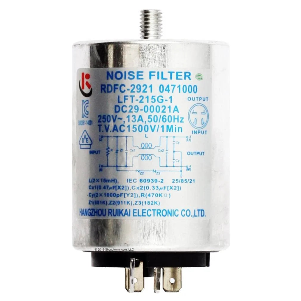 Washer Noise Filter 3" Length Z6019