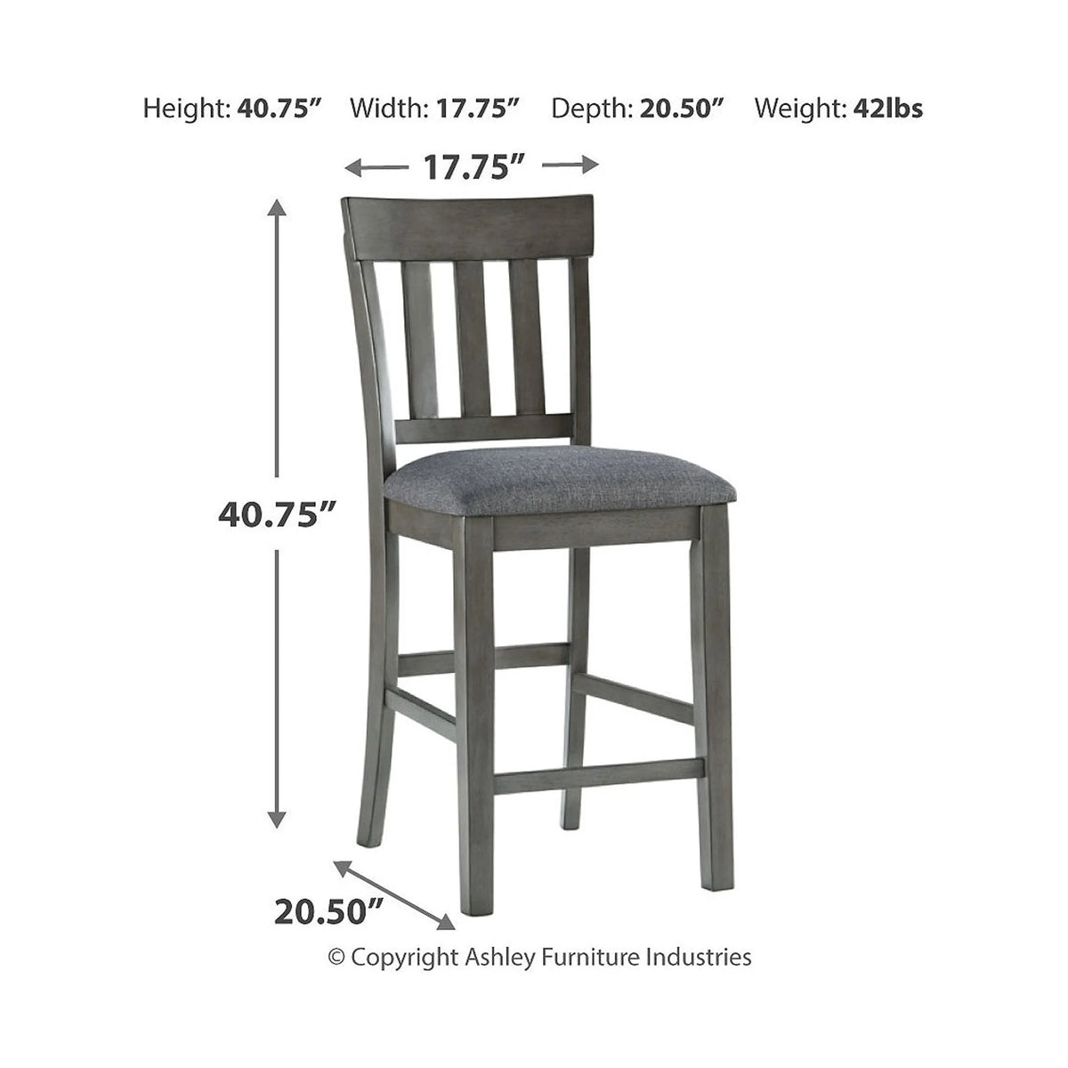 Counter Height Upholstered Barstool, Set of 2 L2946