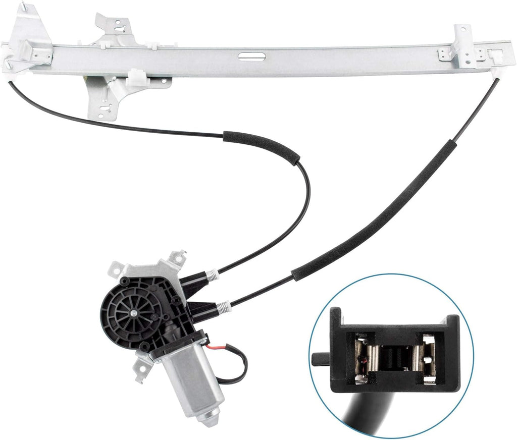 Front Driver Side Power Window Regulator and Motor Assembly Pack of 2 D738378