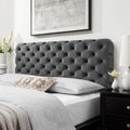 Teal Tufted Velvet California King Headboard A3249