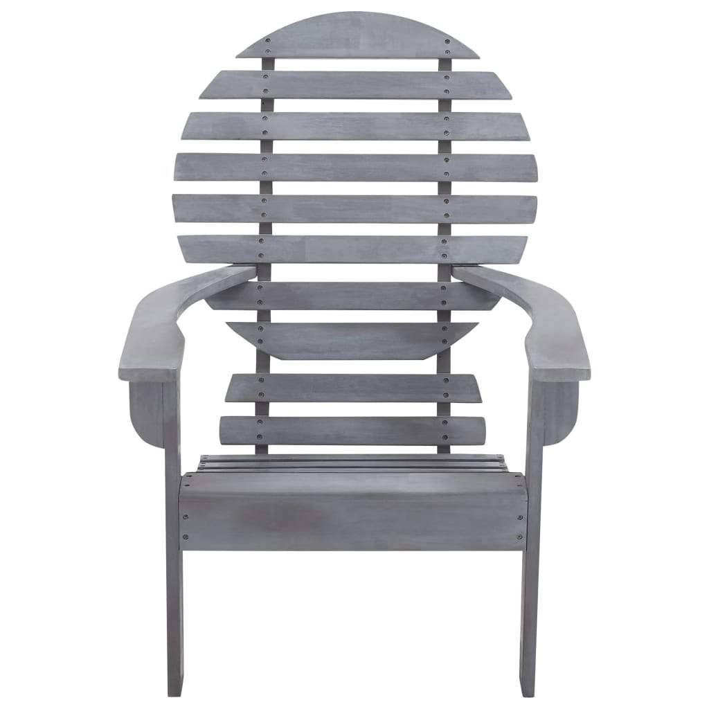 Gray Solid Acacia Wood Adirondack Chair S97061