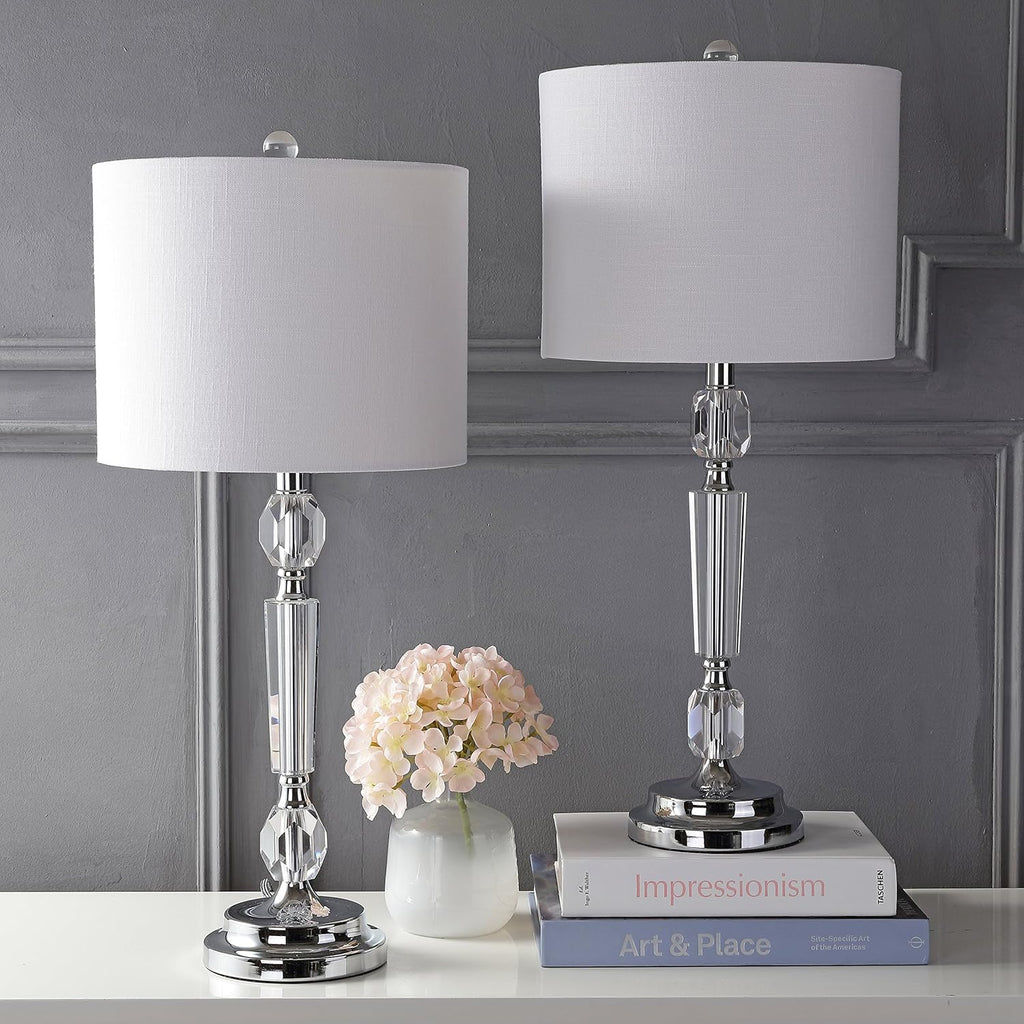 Clear Crystal LED Table Lamp Set of 2 C591