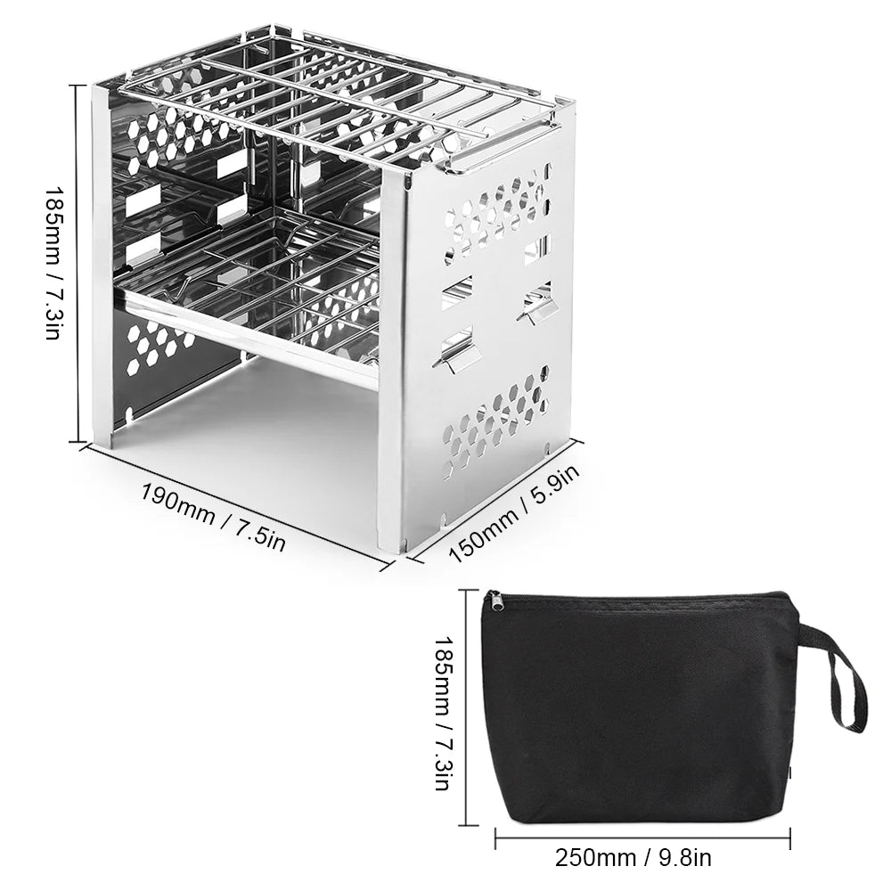 Portable Folding Stainless Steel Camping Stove M959