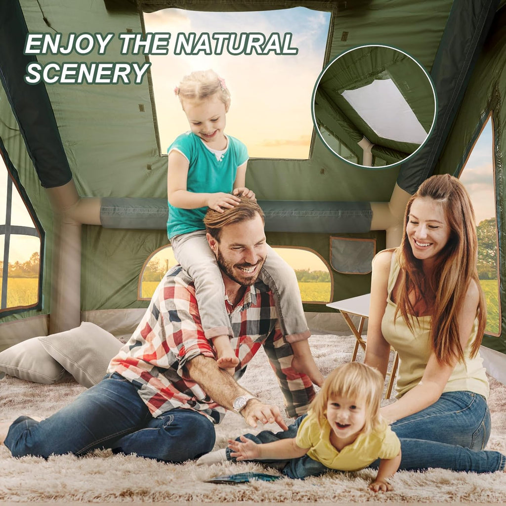 4-6 Person Inflatable Camping Tent with Pump and Stove Jack F81359