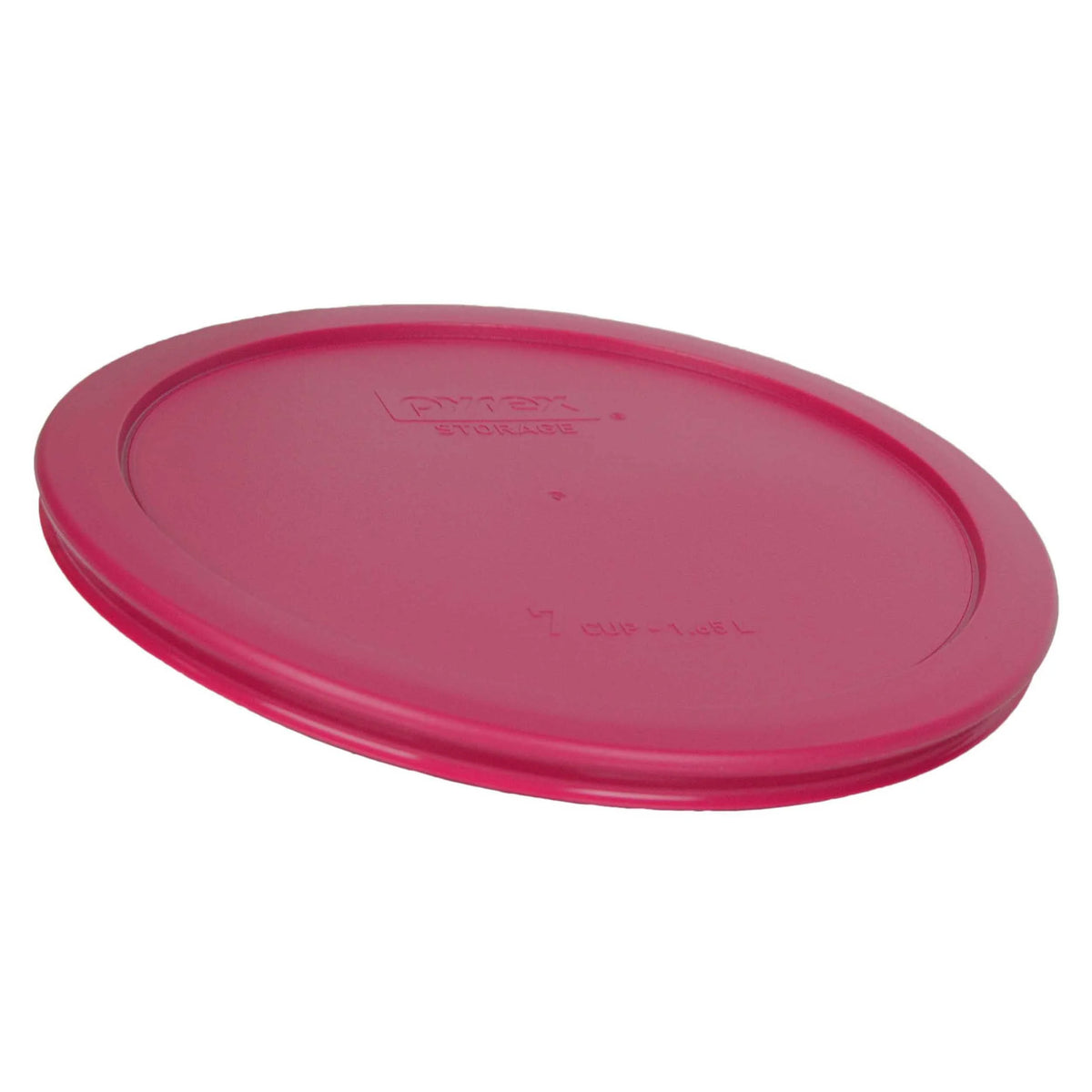7-Cup Glass Food Storage Bowl with Pink Lid T8142