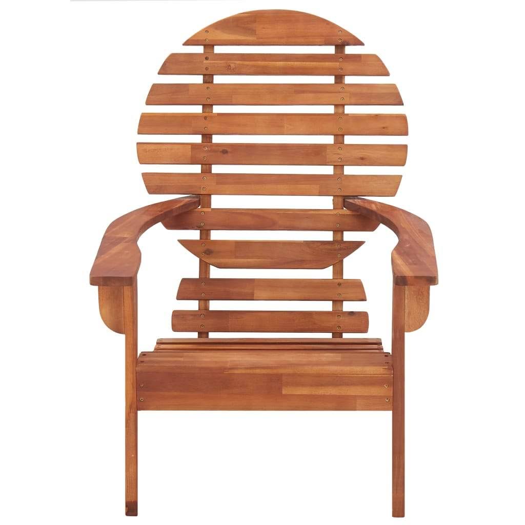Gray Solid Acacia Wood Adirondack Chair S97061