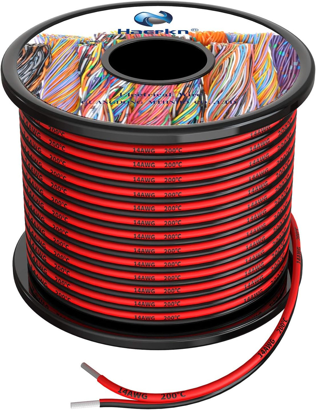 10 AWG 5.2mm² Silicone Electrical Wire Cables 50 Feet 10 Gauge 600V Tinned Copper Wire Pack of 2 H1330