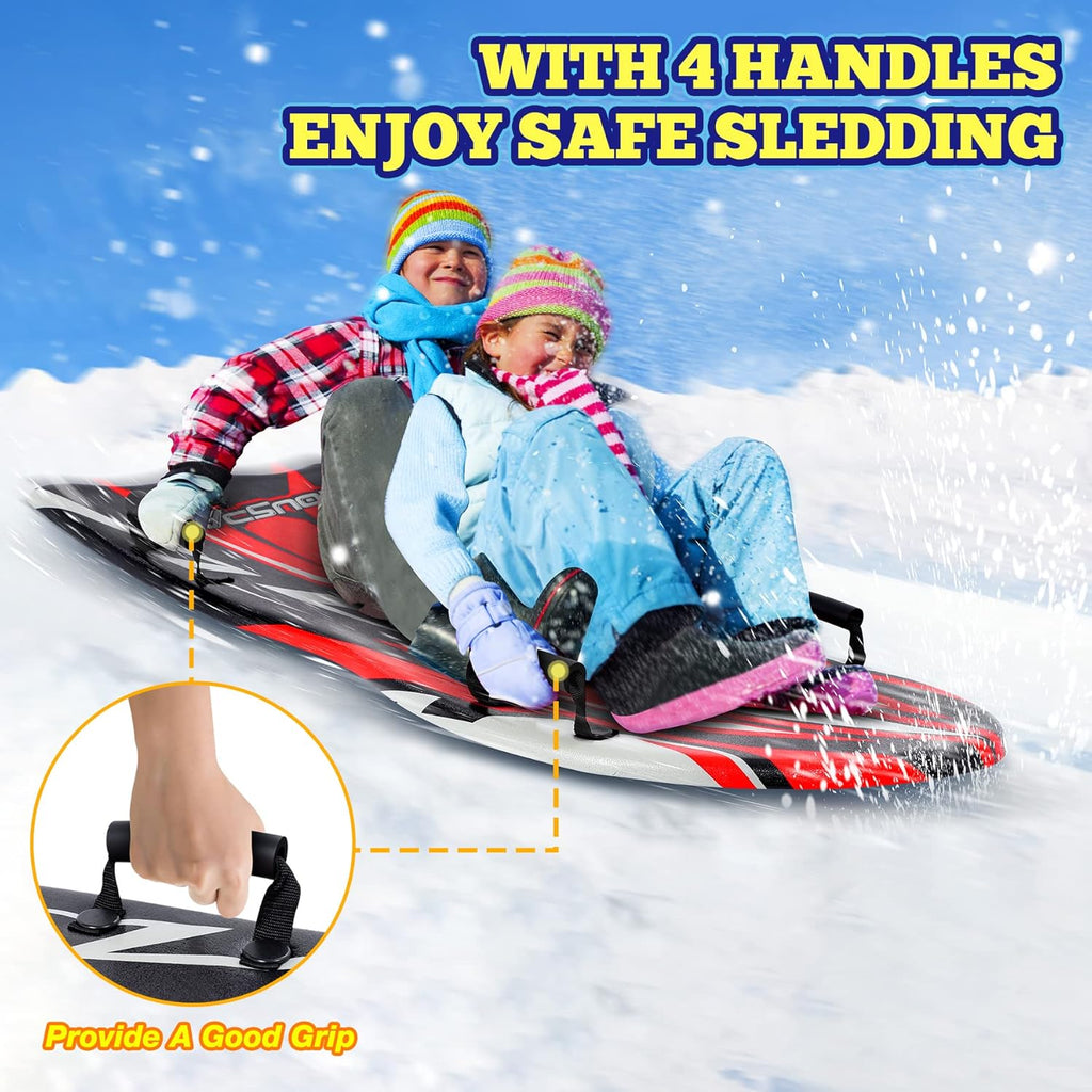 2 Pack Large Foam Snow Sled with Handles T621720