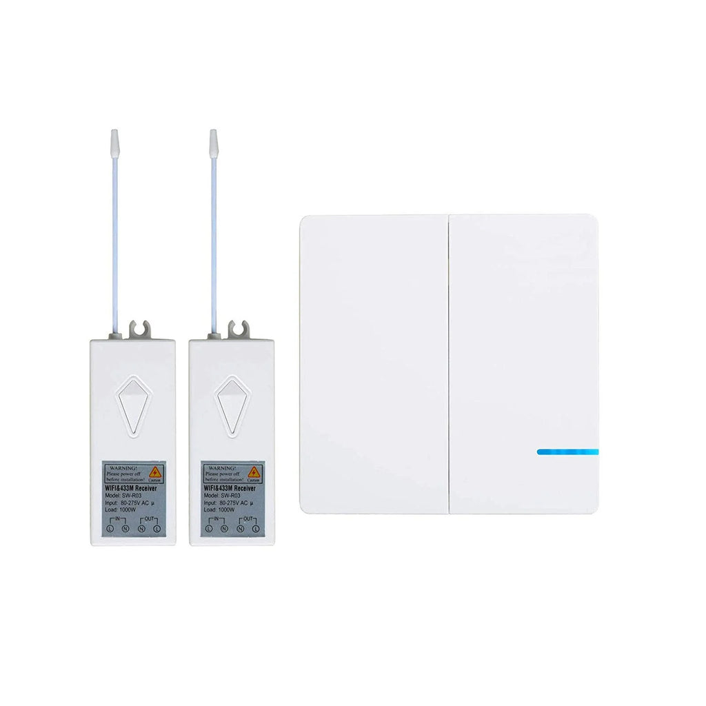 2-gang Smart Light Switch with WiFi Receiver R673549