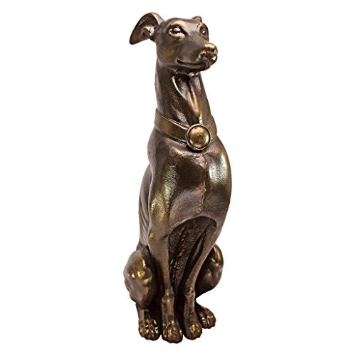 19 Inch Two Tone Stone Dog Statue C3021