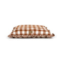 Brown Gingham Print Envelope Dog Bed R854