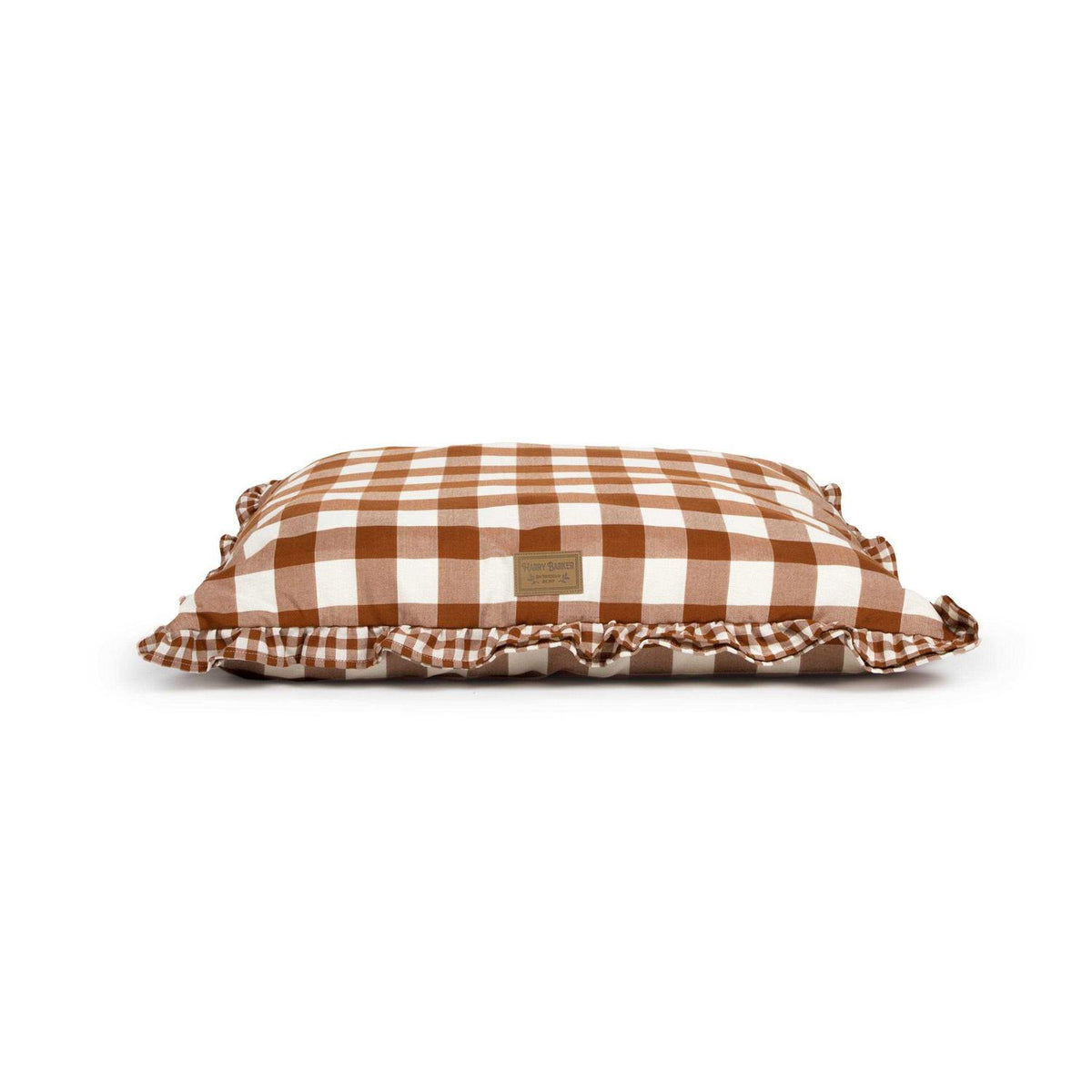 Brown Gingham Print Envelope Dog Bed R854