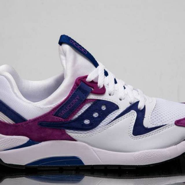 White Purple Suede Sneakers B72233