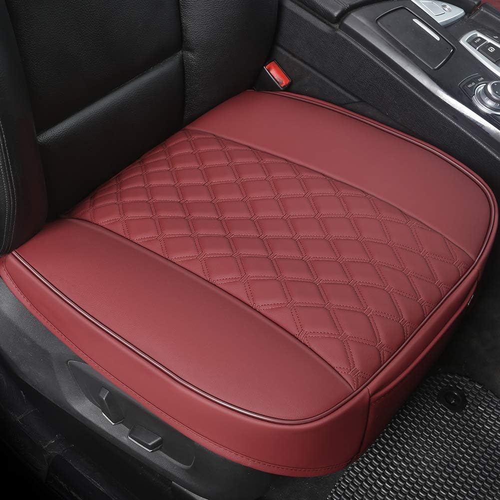 Black PU Car Seat Cover Front Seat Protector 2 Pack P2914
