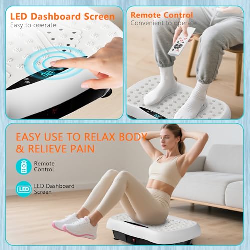 Vibration Plate Exercise Machine with 120 Speeds U737