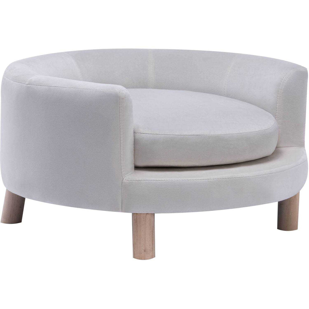 Faux-Velvet Circular Pet Bed K7035