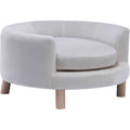 Faux-Velvet Circular Pet Bed K7035