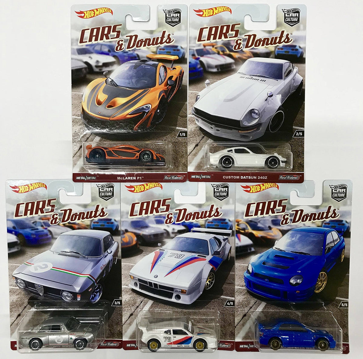 Die Cast Toy Car Set of 5 G2815
