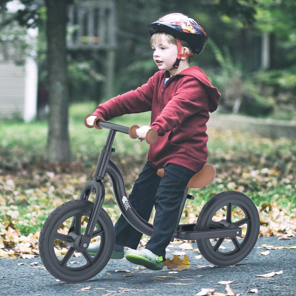 Lightweight No Pedal Toddler Balance Bike with Adjustable Handlebar and Seat F389