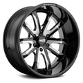 Gloss Black Milled 20x9 Wheel D13178