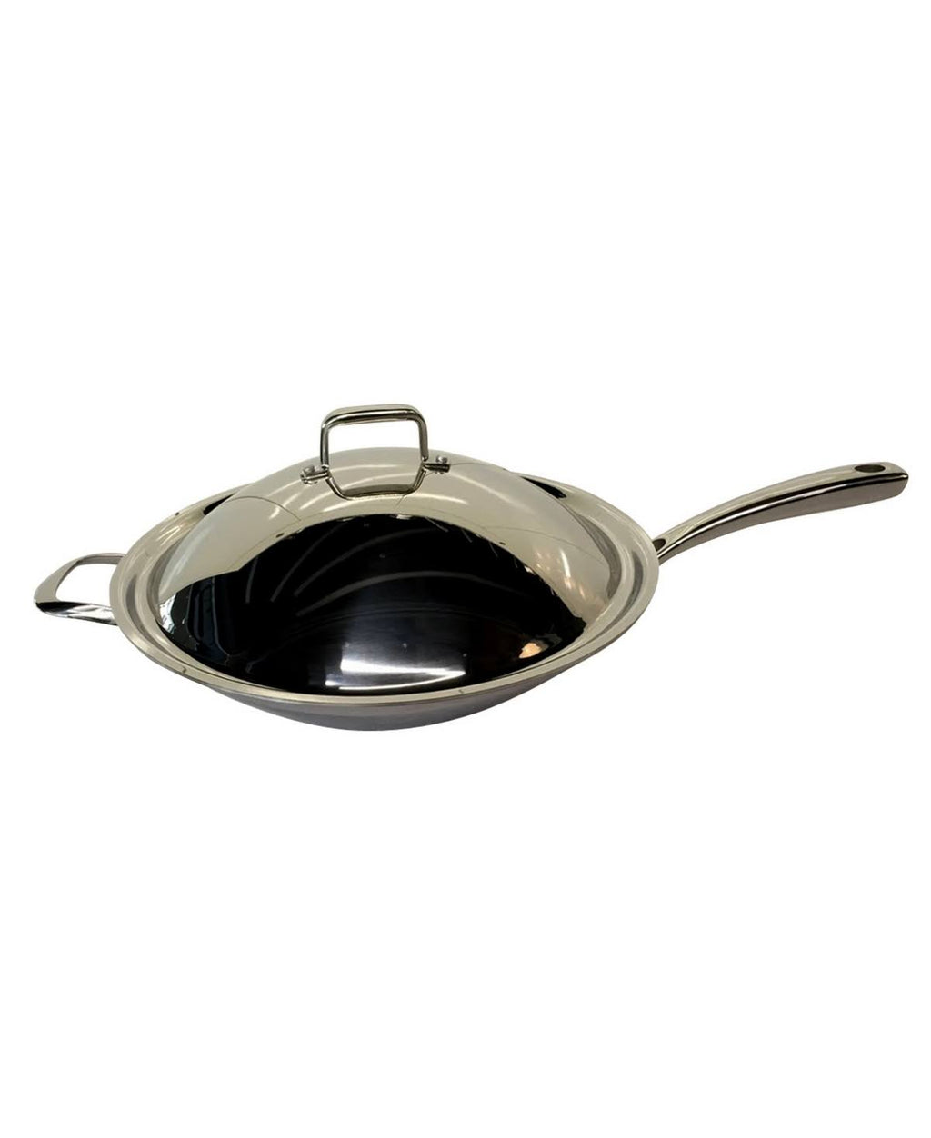 Stainless Steel Wok with Lid O537955