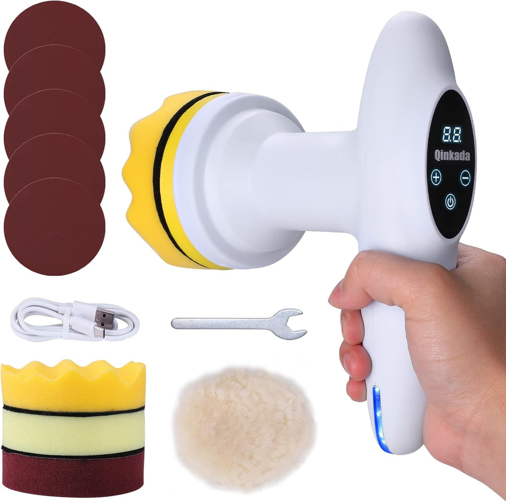 Cordless Car Buffer Polisher with 4 Polishing Pads H5413