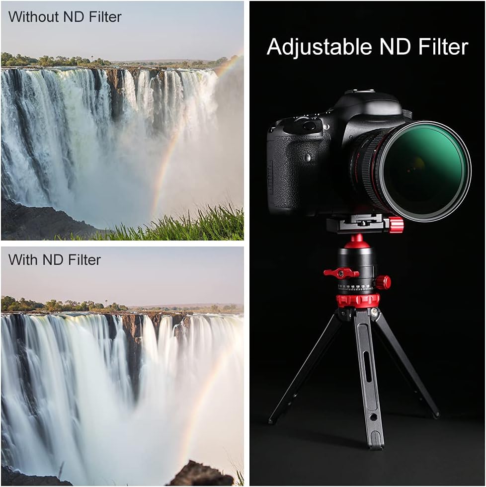 62mm Variable ND Filter ND8-ND128 HD VND Filter F365126