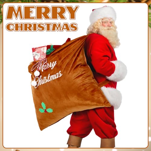 Burgundy Velvet Christmas Drawstring Gift Bags M322
