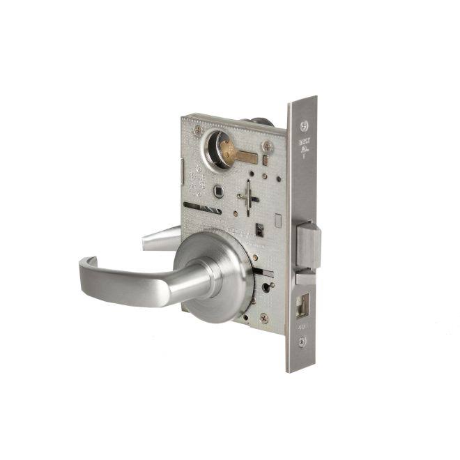 Mortise Lock 14 Lever with Rose Right Hand Satin Chrome Finish A152
