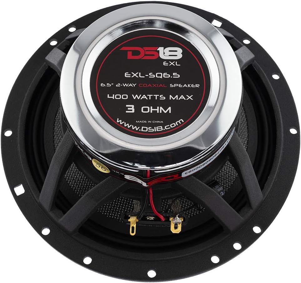 6.5-Inch 3-OHMS Car Coaxial Speaker 400 WATTS Max Set of 2 D362