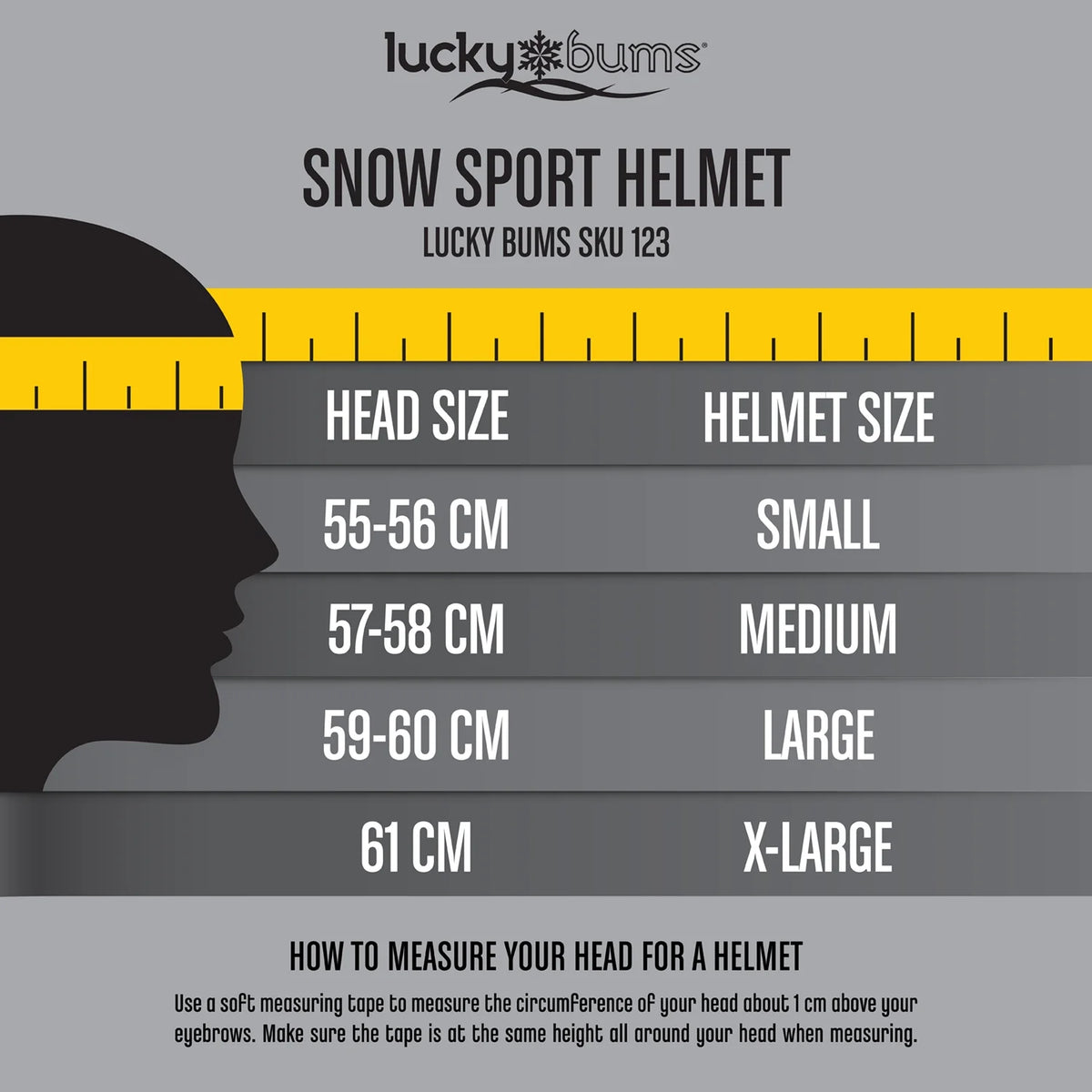 Snow Sport Helmet Matte Black X-Large A114