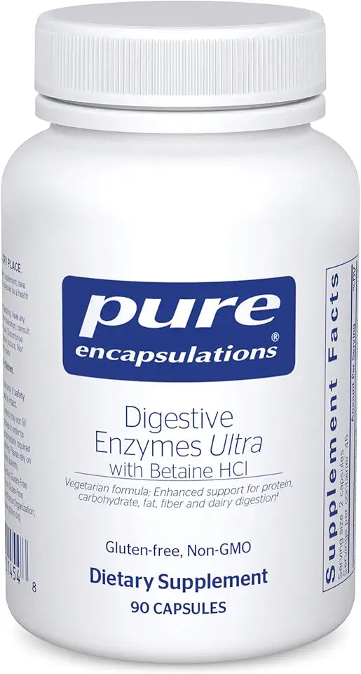 Vegetarian Digestive Enzymes Ultra with Betaine HCl 90 Capsules M3218