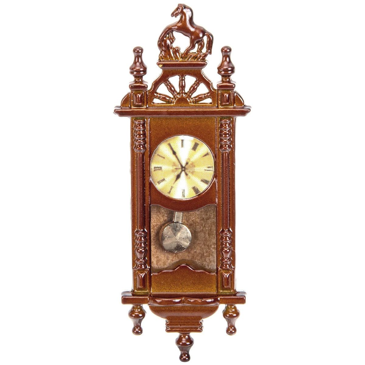 Metal Dollhouse Hanging Clock Toy L523561