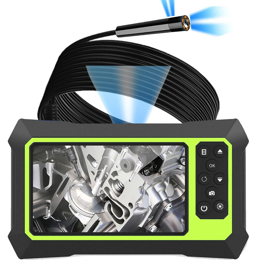 Endoscope Camera with Lights, 1080P HD Borescope Camera 4.3 Inch LCD Screen IP67 Waterproof, 3000mAh Battery, 32GB TF Card Y4254