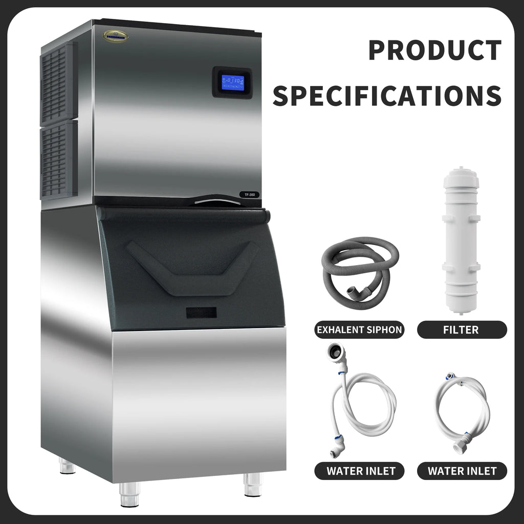 Commercial Ice Maker Machine with Stainless Steel Compressor M122923