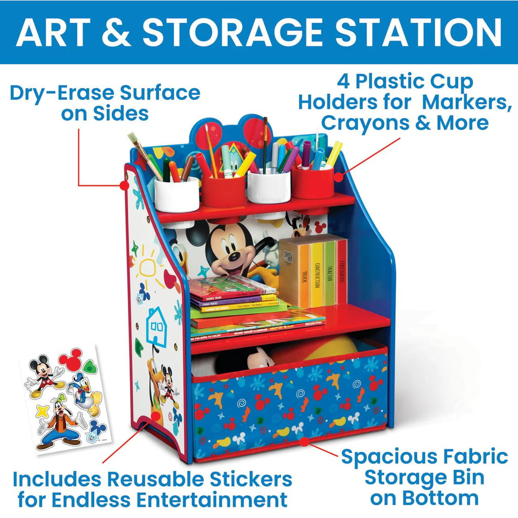 3-Piece Toddler Room-in-a-Box with Desk, Storage Station & Toy Box Y776478