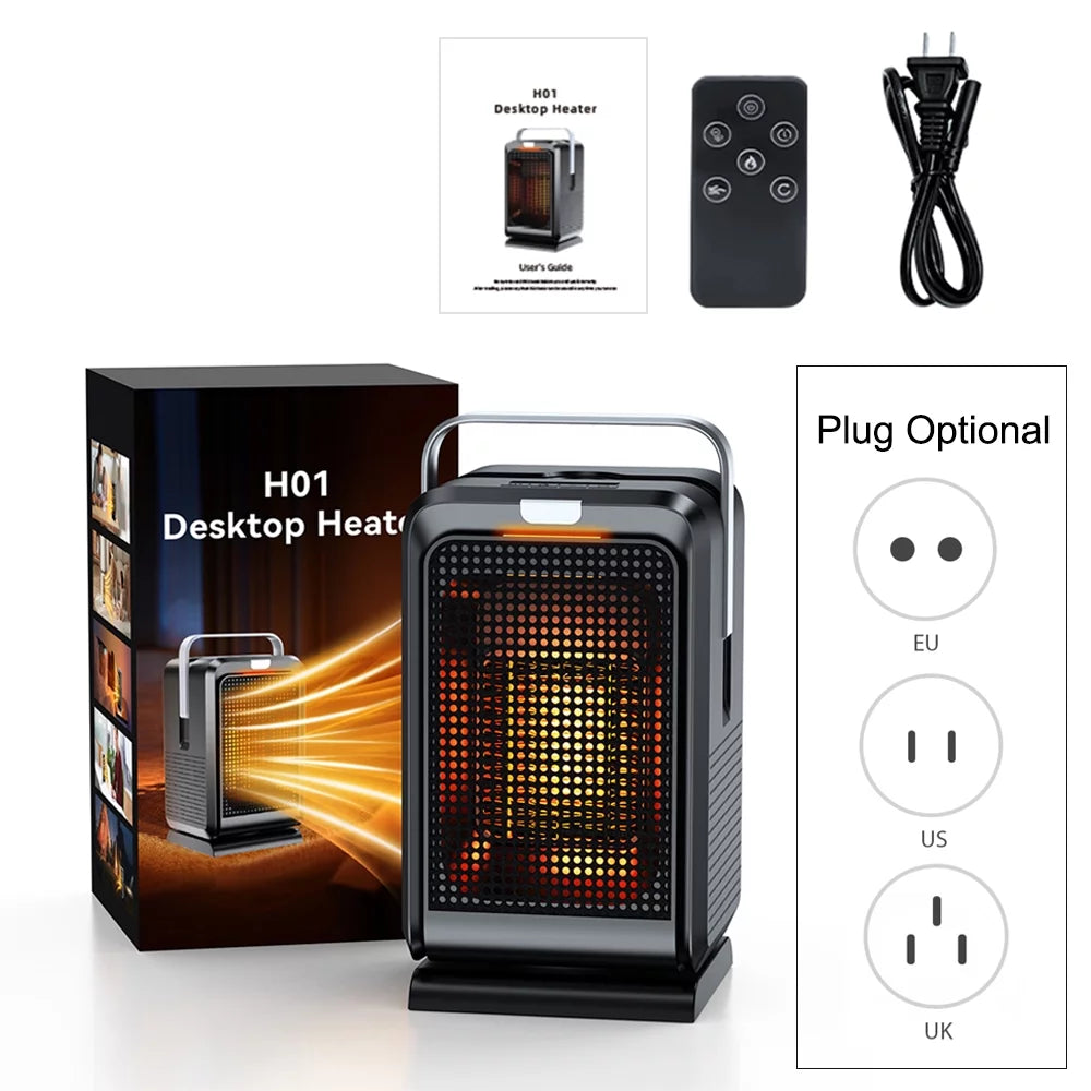 Oscillating Space Heater with Timer Remote Control V557