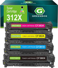 Remanufactured Toner Cartridge Replacement 1 Black 1 Cyan 1 Magenta 1 Yellow Pack of 2 C529