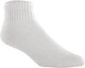 White Large Closed Toe Mini-Crew Socks T233697