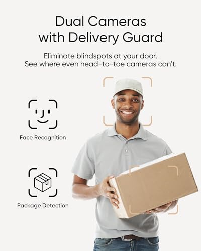 Dual Cameras Video Doorbell with Color Night Vision L374233